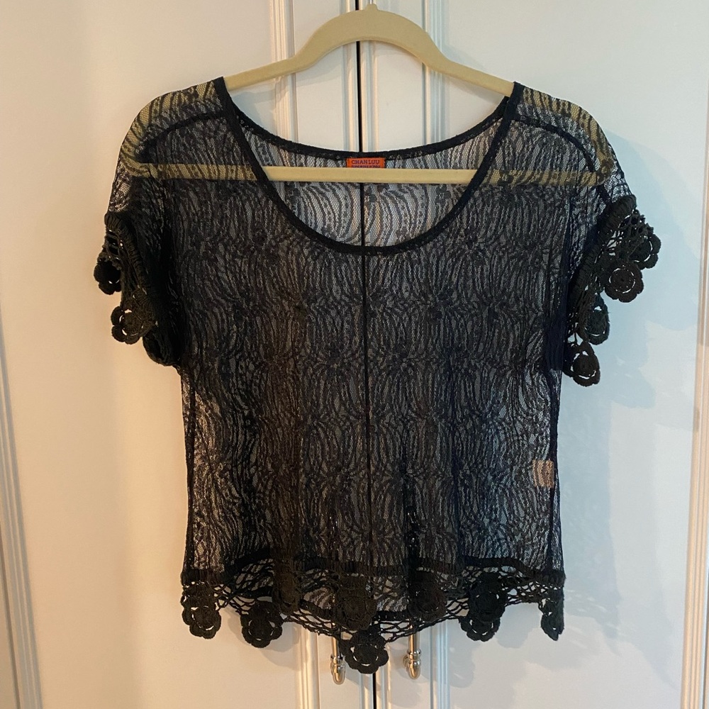 Chan Luu Lace Crop Top